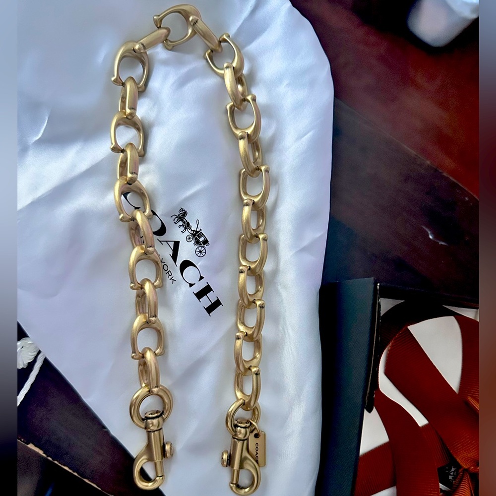 Coach Signature Link Chain Strap